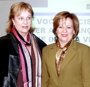 Anita Pires (esq) e Zena Becker, presidente e vice do FloripAmanhÃ£