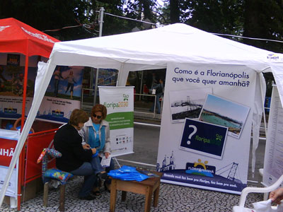 Estande da FloripAmanhã no Câmara Cidadã (03/10/2009)