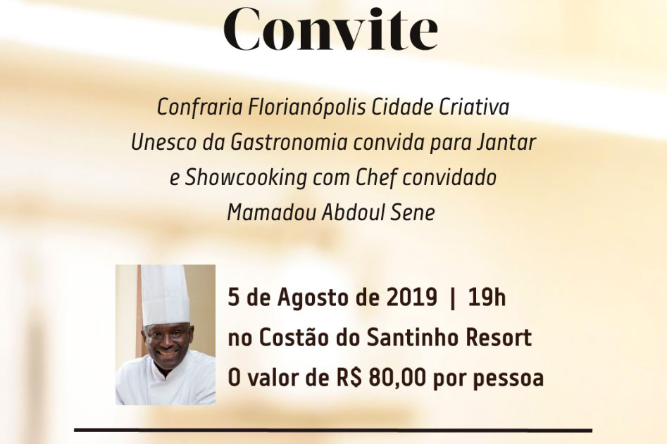Confraria convida para jantar com Mamadou Sene