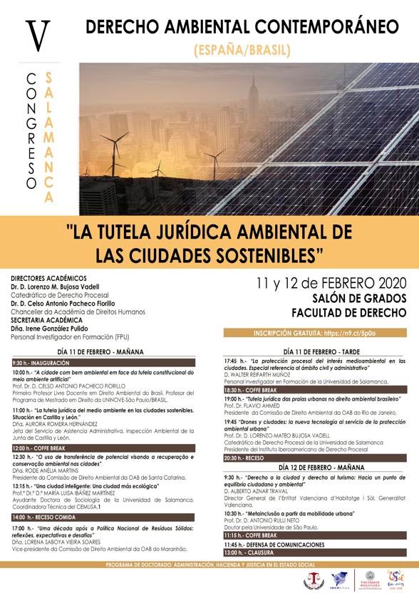 V Congreso Derecho Ambiental Salamanca Espanha