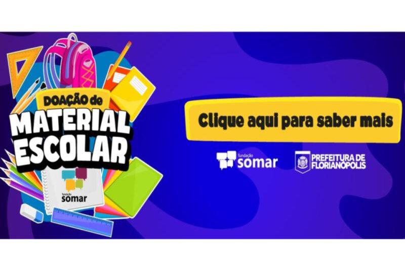 Campanha de arrecadação de materiais escolares da Prefeitura de Florianópolis é prorrogada até 9 de fevereiro