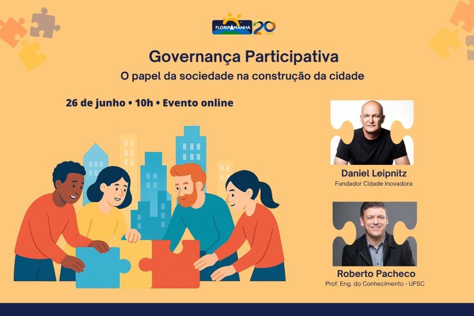Evento online em vinte e seis de junho discute o papel da sociedade na construção das cidades.